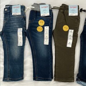 Cat & Jack Kids Denim and Olive Pants Set